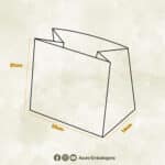 Sacola de papel para presente, “M” 25x16x21cm, Celebrate - Pct c/ 10un - Imagem 5