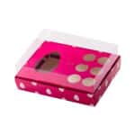 Embalagem para 1 Ovo 150g/250g e 6 Doces, Tampa 7.5cm, RUBI - Pct. c/ 10un