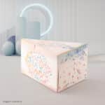 Embalagem para Fatia de Bolo com Papel, VIDA - 50un