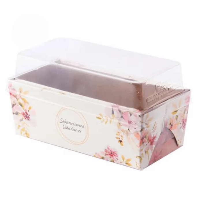 Forma Forneável com tampa, Floral - 25un - Imagem 1