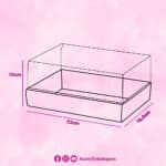 Embalagem para 1 Ovo 150g/250g e 6 Doces, Tampa 10cm, RUBI - Pct. c/ 10un - Imagem 4