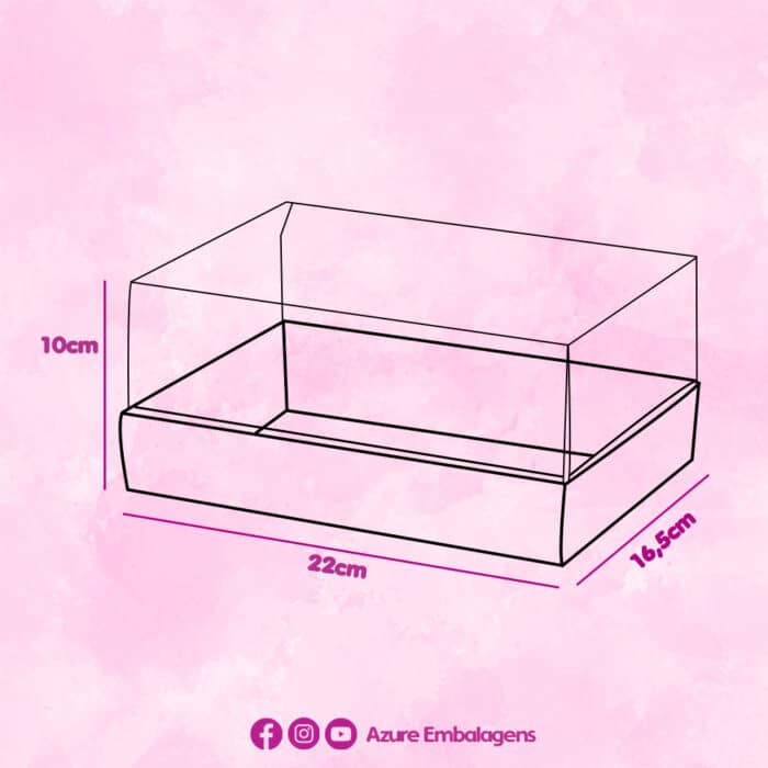 Embalagem para 1 Ovo 150g/250g e 6 Doces, Tampa 10cm, RUBI - Pct. c/ 10un - Imagem 4