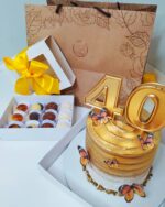 Sacola De Papel Para Presente, M 25X16X21 - Kraft - 10un - Imagem 7