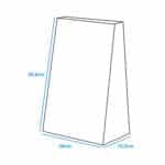 Sacola de Papel Kraft para Lanches G, 24x43,5x15,5, Selos –10un - Imagem 4