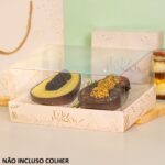 Embalagem para 2 Ovos de colher 250gr, PREMIER, Tampa 7,5cm - 10un