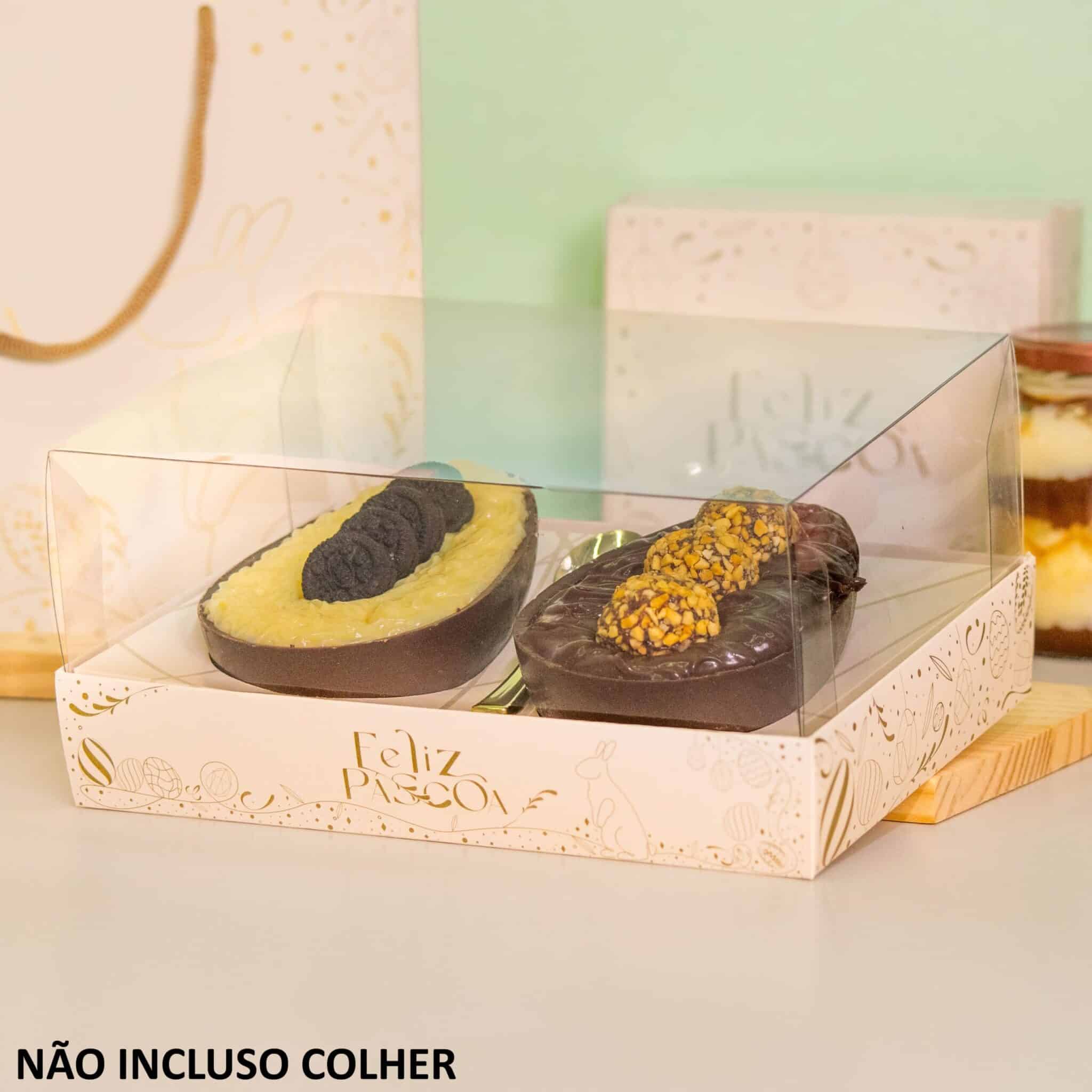 512577e2569e7de56c2959580c7355d2.jpg Embalagem para 2 Ovos de colher 250gr, PREMIER, Tampa 7,5cm - 10un - Imagem 1