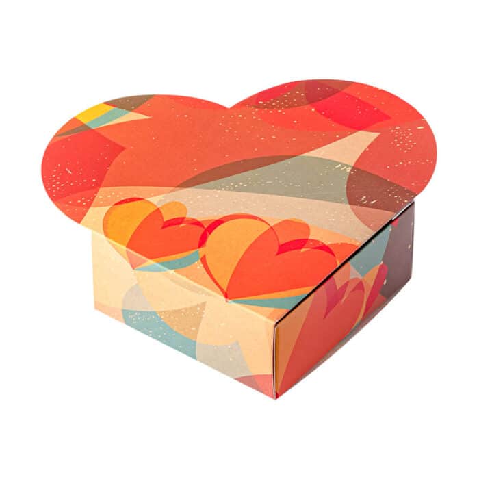 Embalagem para 4 Doces Coração, com berço, CORAZÓN - 10un - Imagem 1