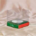 Embalagem para Mini Panetone/Chocotone Premium 10x10x10cm, Guirlanda - 10un