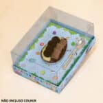 Embalagem para 1 Ovo de Colher 150g/250g/350g/500g, Alegria, Tampa 7,5cm - 10un