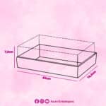 Embalagem para 1 Ovo 150g/250g e 6 Doces, Tampa 7.5cm, RUBI - Pct. c/ 10un - Imagem 3