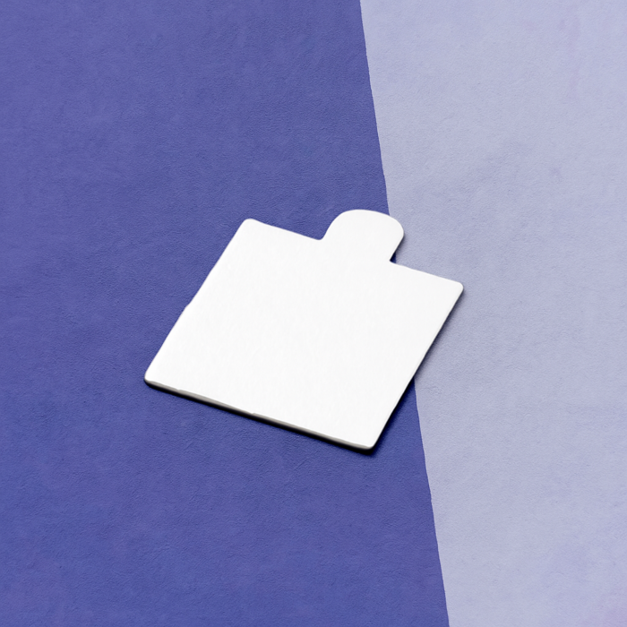 Base Laminada para Doces Quadrada 6cm (Reforçada), Branca - 10un - Imagem 1