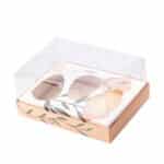 Embalagem para 3 Ovos de colher 150gr, Tampa 10cm, Encanto - Pct. c/ 10un