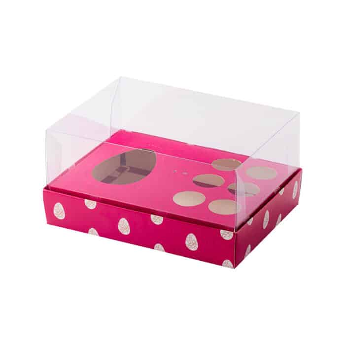 Embalagem para 1 Ovo 150g/250g e 6 Doces, Tampa 10cm, RUBI - Pct. c/ 10un - Imagem 3