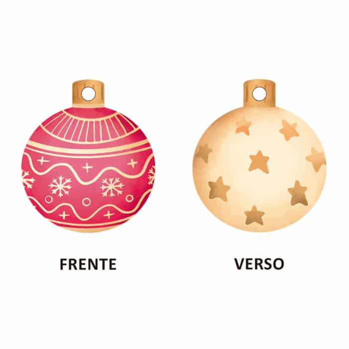 Tags Decorativa, Bolinha De Natal - 25un - Imagem 1