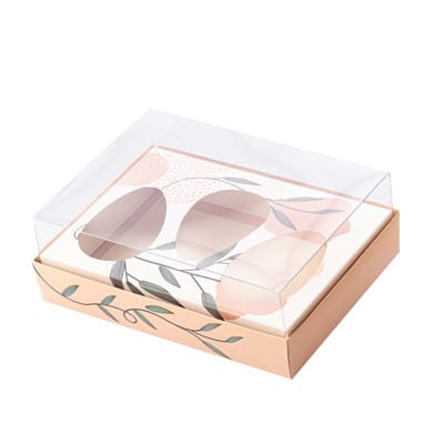 Embalagem para 3 Ovos de colher 150gr, Tampa 7,5cm, Encanto - Pct. c/ 10un