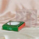Embalagem para Mini Panetone/Chocotone Premium 10x10x10cm, Guirlanda - 10un - Imagem 2