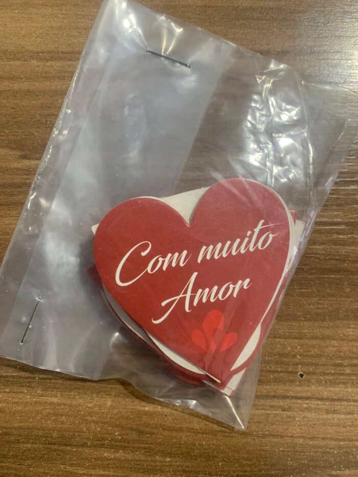 Tags Vermelha Coração - Com Muito Amor - 25un - Imagem 1