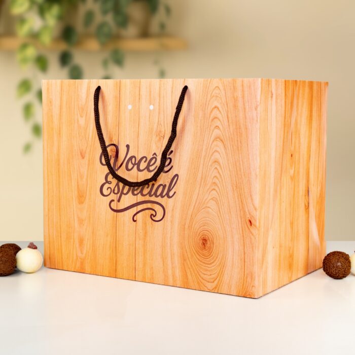 Sacola para Presente ”G” 30x24x20cm, RAIZ– 10un - Imagem 1