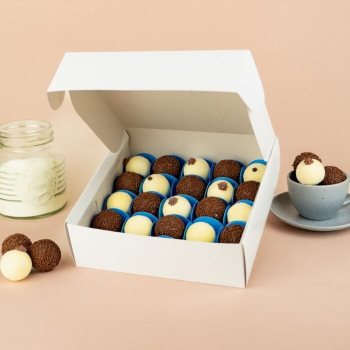 Caixa para transporte 25 doces, sem berço, Branca Basics - 10un - Imagem 2