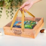 Cesta para kits com alça e tampa, RAIZ – 5un