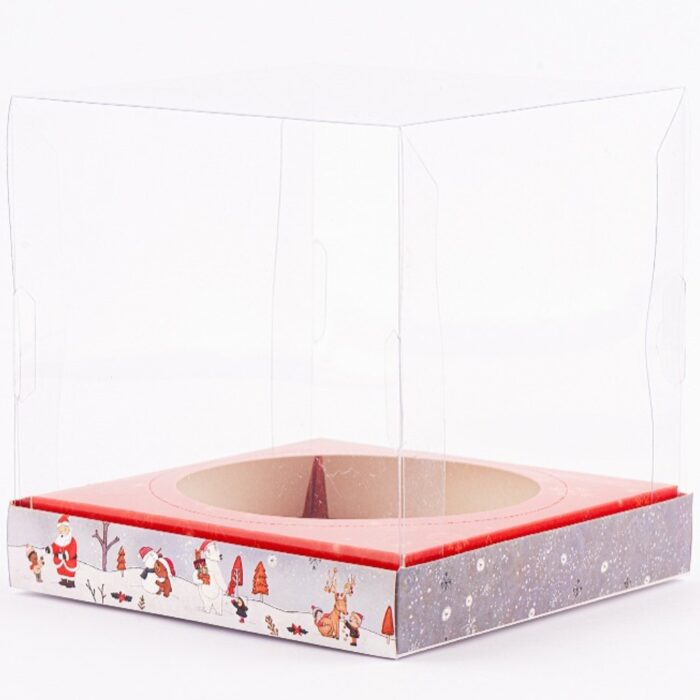 Embalagem para Chocotone Premium 20x20x20cm – NATAL – 10un - COMPARTILHE - Imagem 3