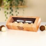Caixa para 4 doces com caneta, RAIZ - 5un
