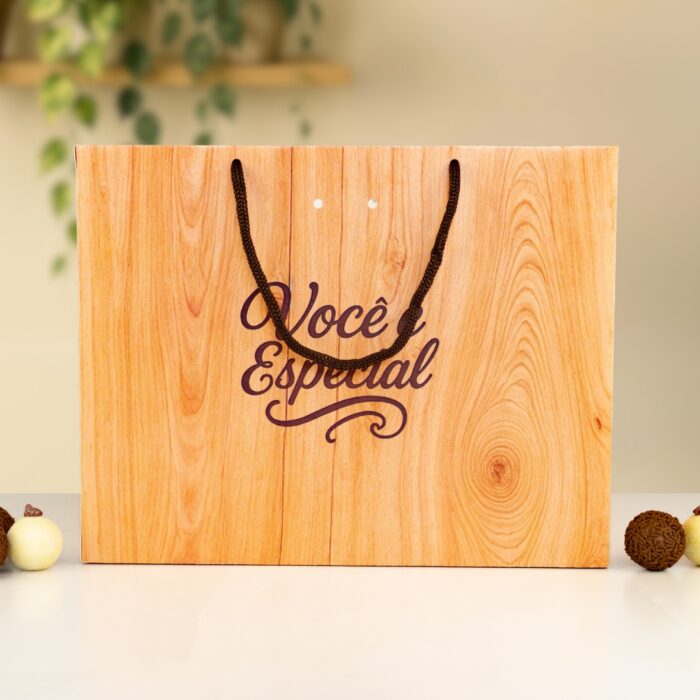 Sacola para Presente ”G” 30x24x20cm, RAIZ– 10un - Imagem 2