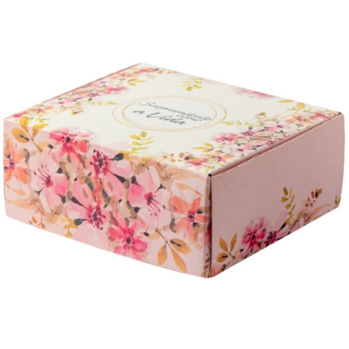 Caixa para Presente, “P” 14,5x13x6cm – Floral – 10un - Image 2
