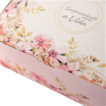 Caixa para Presente, “G” 23x19x8,5cm – Floral – 10un - Imagem 2