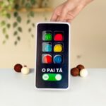 Caixa para 6 doces com carregador O PAI TÁ ON, RAIZ - 5un