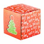 Embalagem Cubo Para Doces, Christmas - 10un