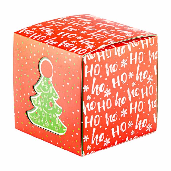 Embalagem Cubo Para Doces, Christmas - 10un - Imagem 1