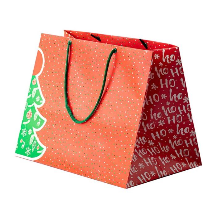 Sacola De Papel Para Presente, M 25X16X21 - Christmas - 10un - Imagem 2