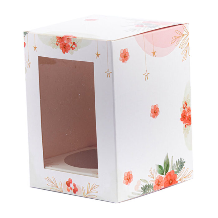 Embalagem para Pote com visor e berço - NATAL - 25un - FLORESCER - Imagem 1