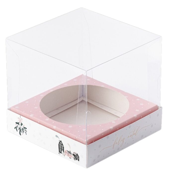 Embalagem para Chocotone Premium 17x17x16cm - Natal - 10un - Memórias - Imagem 2