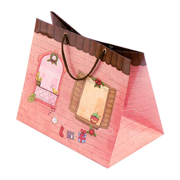 Sacola De Papel Para Presente, M 25X16X21 - União - 10un - Imagem 1