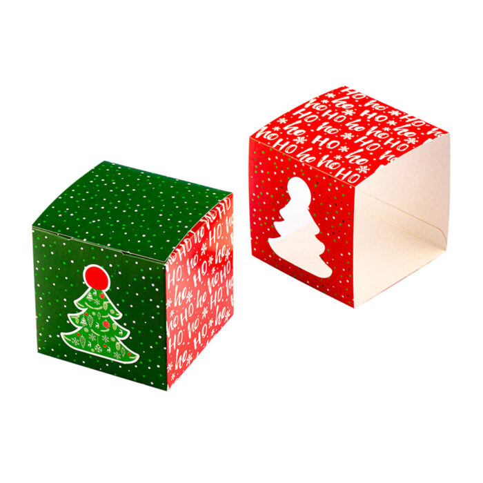 Embalagem Cubo Para Doces, Christmas - 10un - Imagem 2