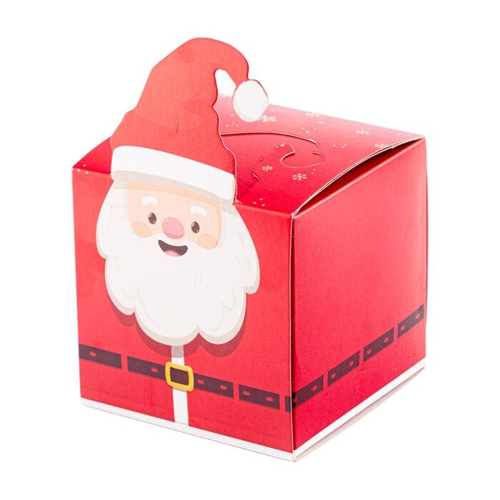 Embalagem Cubo Para Doce, Papai Noel - Colecionáveis - 10un - Imagem 1