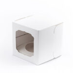 Embalagem Para Mini Panetone Com Visor E Berço, Branca - 10un - Imagem 2