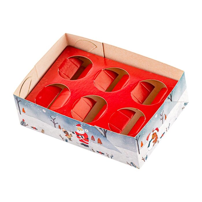 Embalagem Para 6 Doces Com Berço 13X9X4, Compartilhe - 25un - Imagem 3