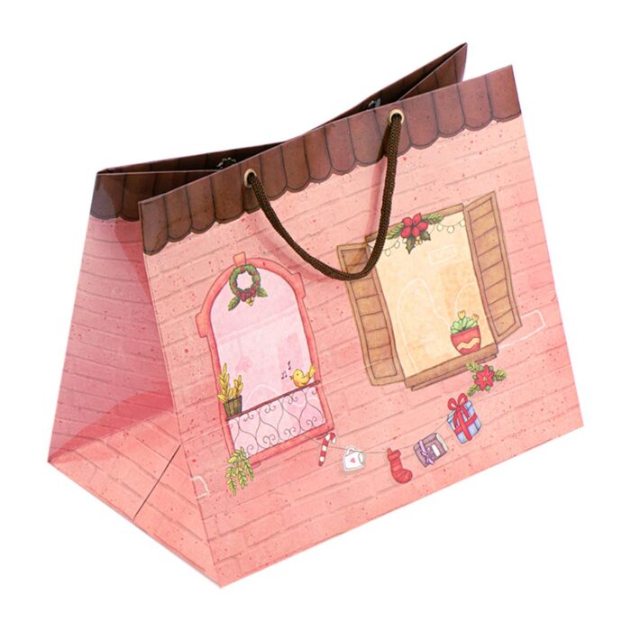 Sacola De Papel Para Presente, M 25X16X21 - União - 10un - Imagem 2