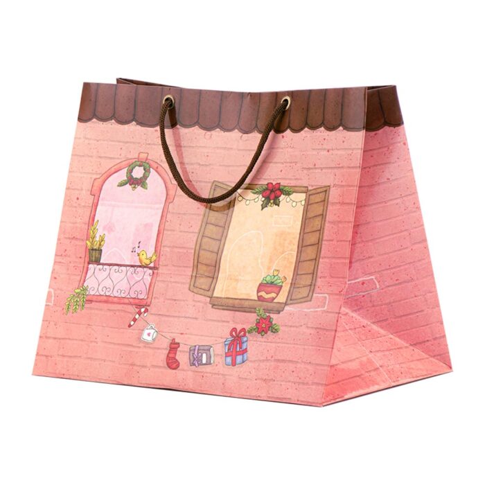 Sacola De Papel Para Presente, M 25X16X21 - União - 10un - Imagem 3