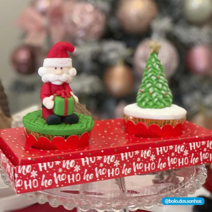 Embalagem para 2 Mini Chocotones 100gr - Christmas - Pct c/ 10un - Imagem 2