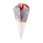 Embalagem para Cone Trufado com papel - Natal - Pct 50un - Compartilhe