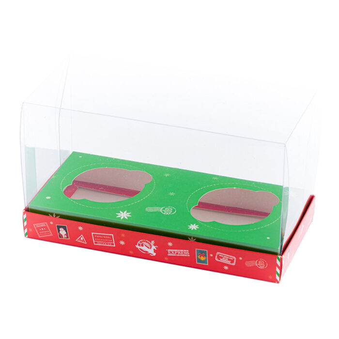 Embalagem para 2 Mini Chocotones 100gr - Natal - 10un - EXPRESS - Imagem 1