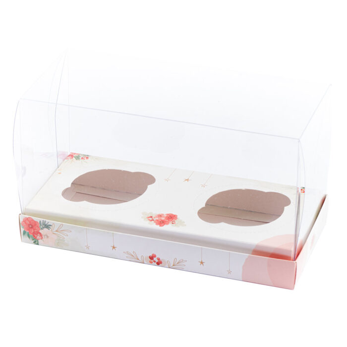 Embalagem para 2 Mini Chocotones 100gr - Natal - 10un - FLORESCER - Imagem 1
