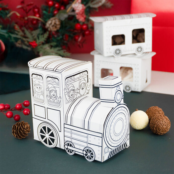 Caixa para Doces Diversos, Locomotiva - 5un - Imagem 3