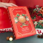 Caixa para 24 doces Calendário Advento, Livro de Natal - 5un