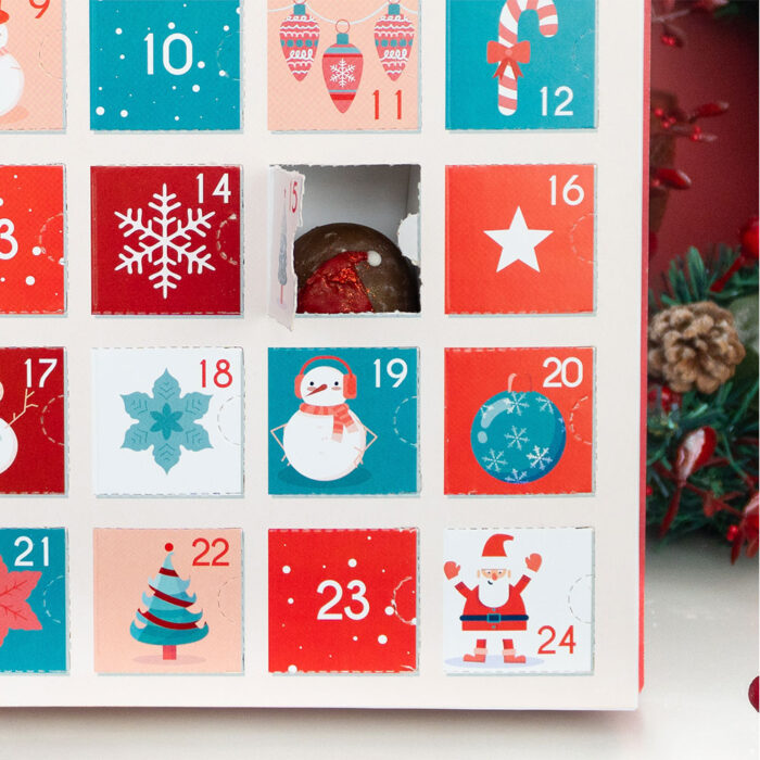 Caixa para 24 doces Calendário Advento, Livro de Natal - 5un - Imagem 3
