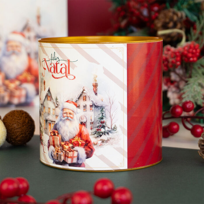 Tubolata com tampa 10x10cm, Vila Noel - Unitário - Imagem 2